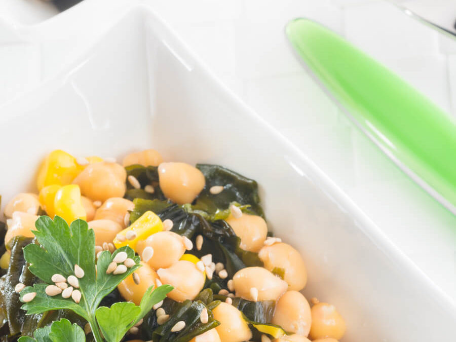 Salade « Grainfollet » au Wakamé feuilles