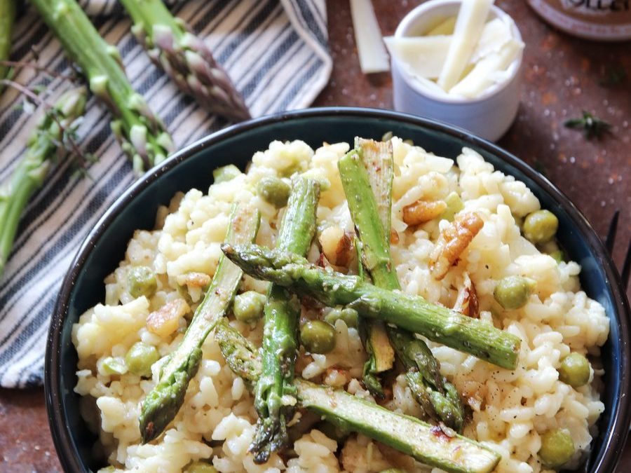 Risotto aux asperges et Algues Folles Forestier