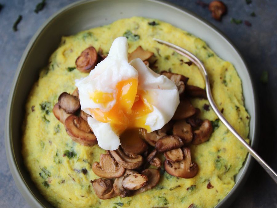 Polenta à l’Aromer et œuf mollet