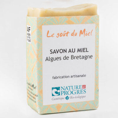 Savon au miel et algues Bretonnes