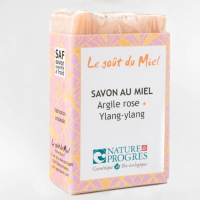 Savon au miel argile rose