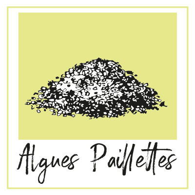 Algues en paillettes