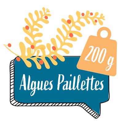 Algues paillettes 200 g